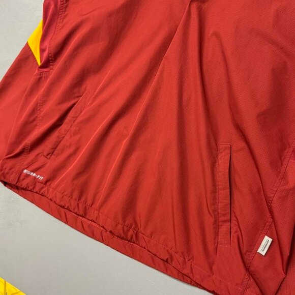 Vintage Nike Iowa Hawkeyes Storm Fit Windbreaker 1/4 Zip Jacket Red XL - Picture 4 of 6